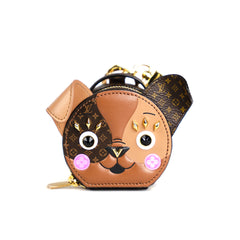 Louis Vuitton Puppy Keychain Dog Hat Box Supple Bag Charm