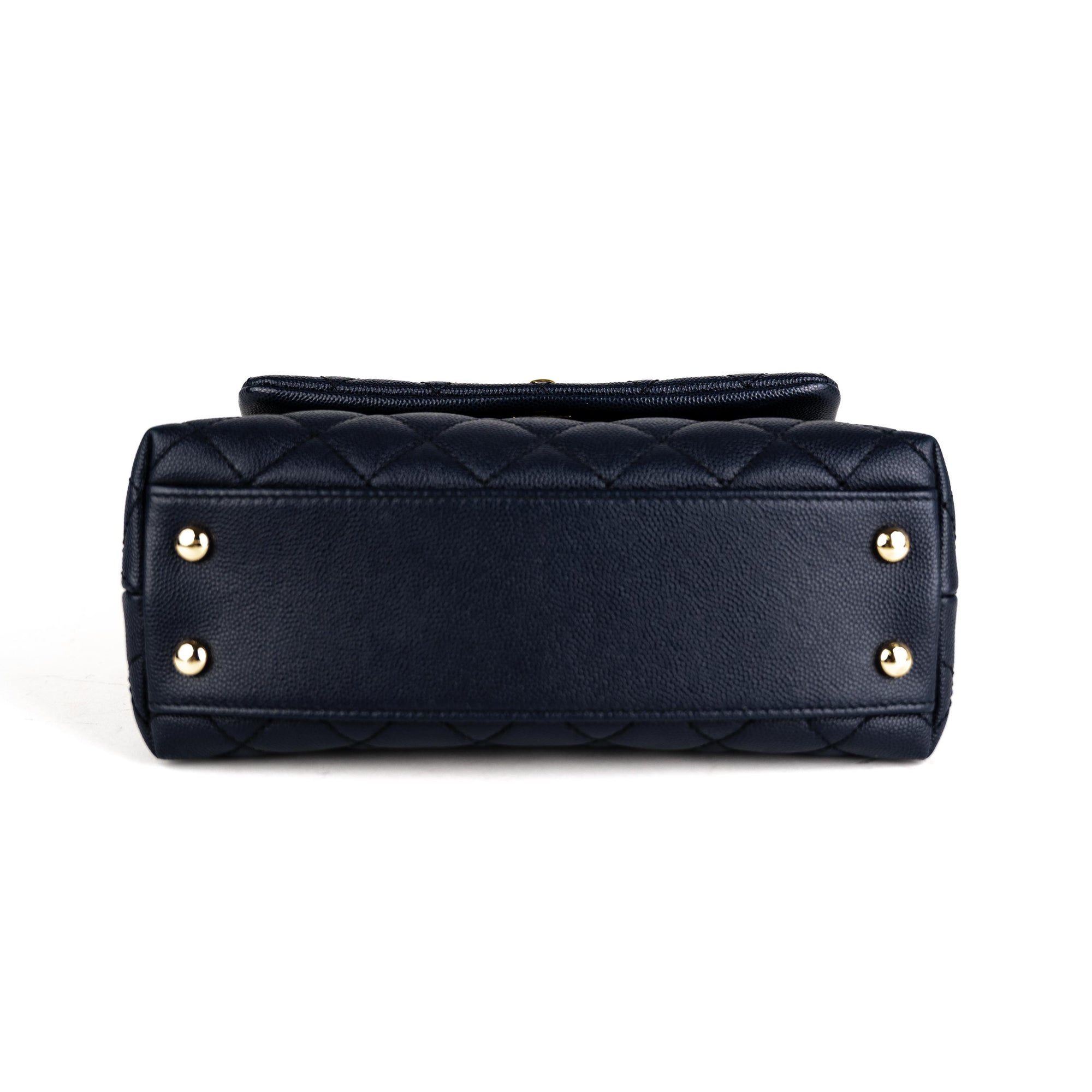 Chanel Coco Handle Navy Small - THE PURSE AFFAIR