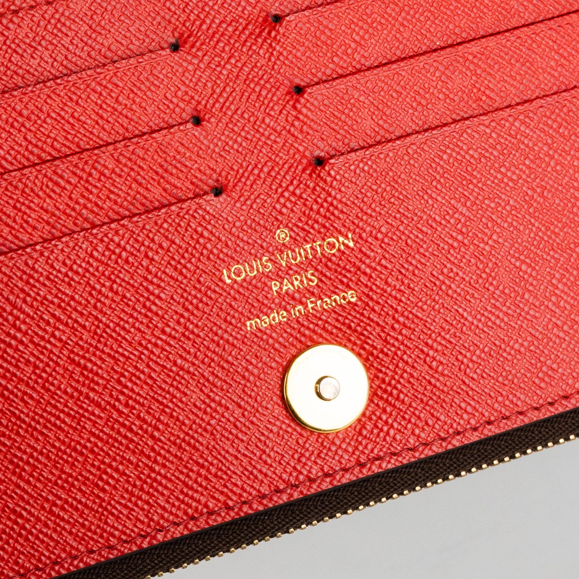 Louis Vuitton Red Monogram Canvas Adele Wallet