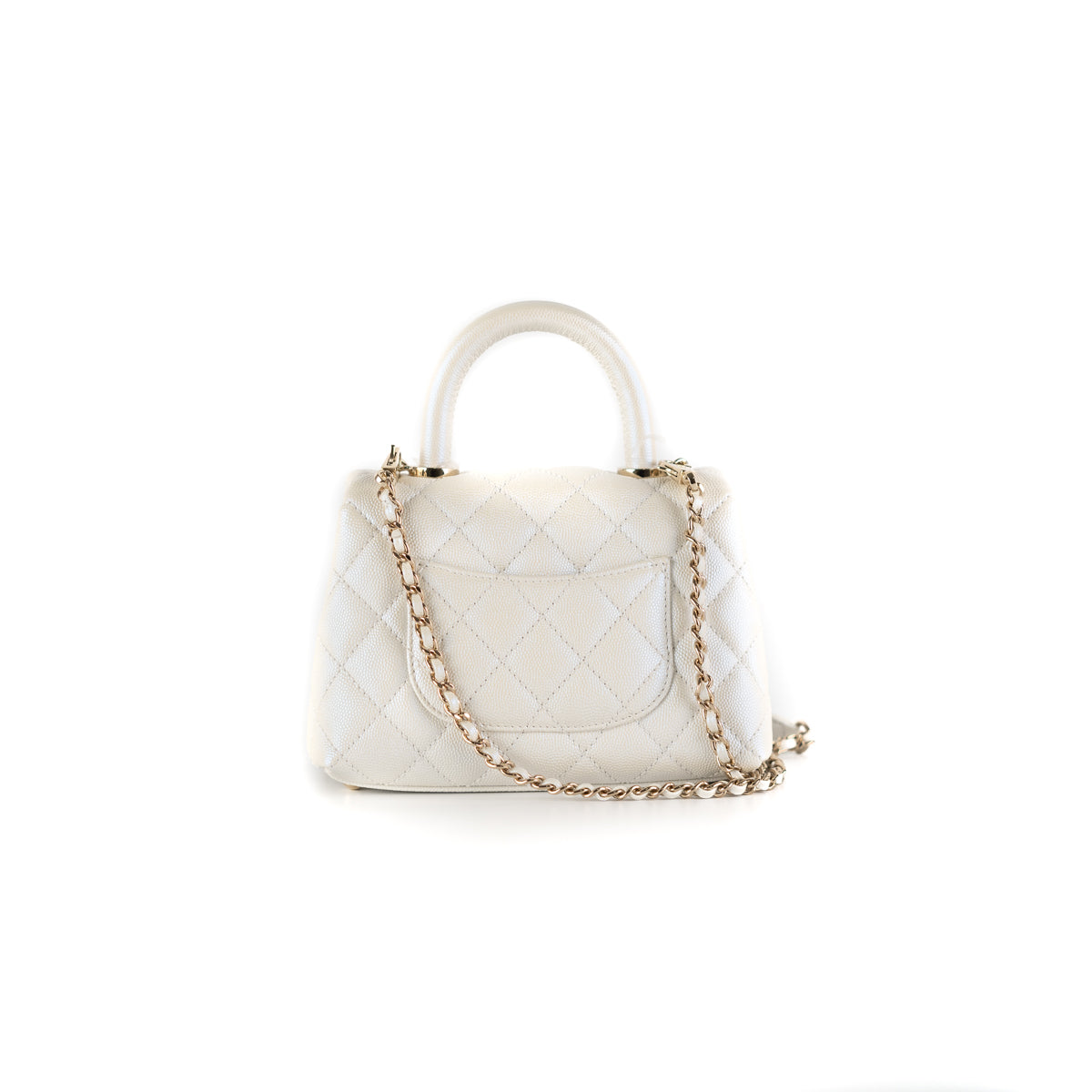 Chanel Coco Handle Mini White GHW