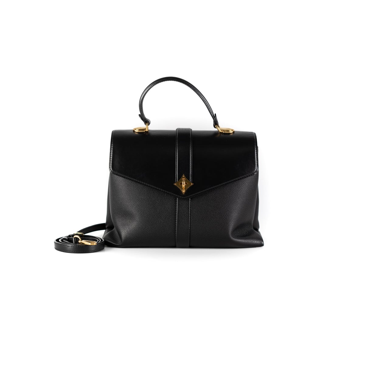 Louis Vuitton Rose des Vents Bag Leather MM Black