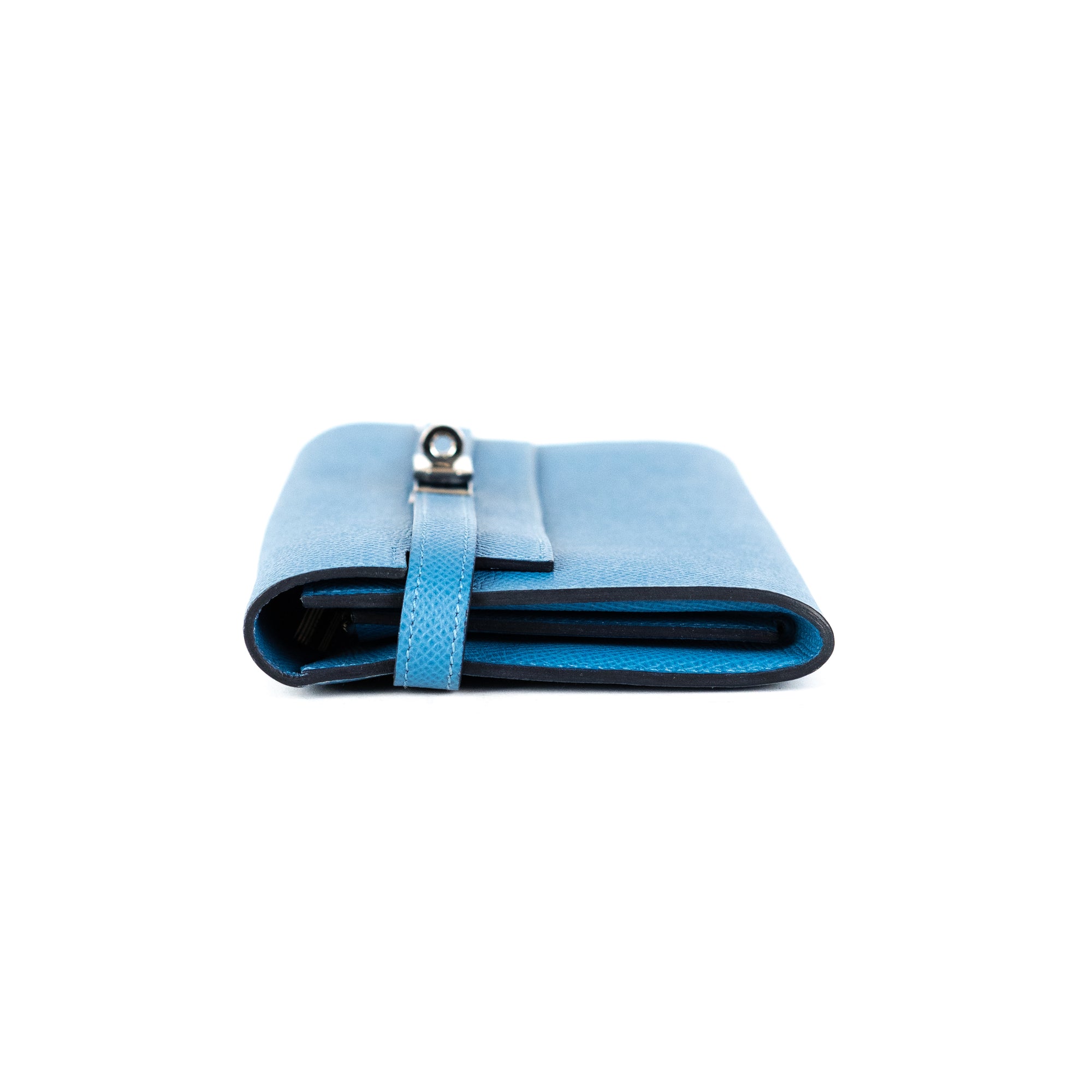 HERMES Epsom Kelly Longue Wallet Blue Indigo 1312194