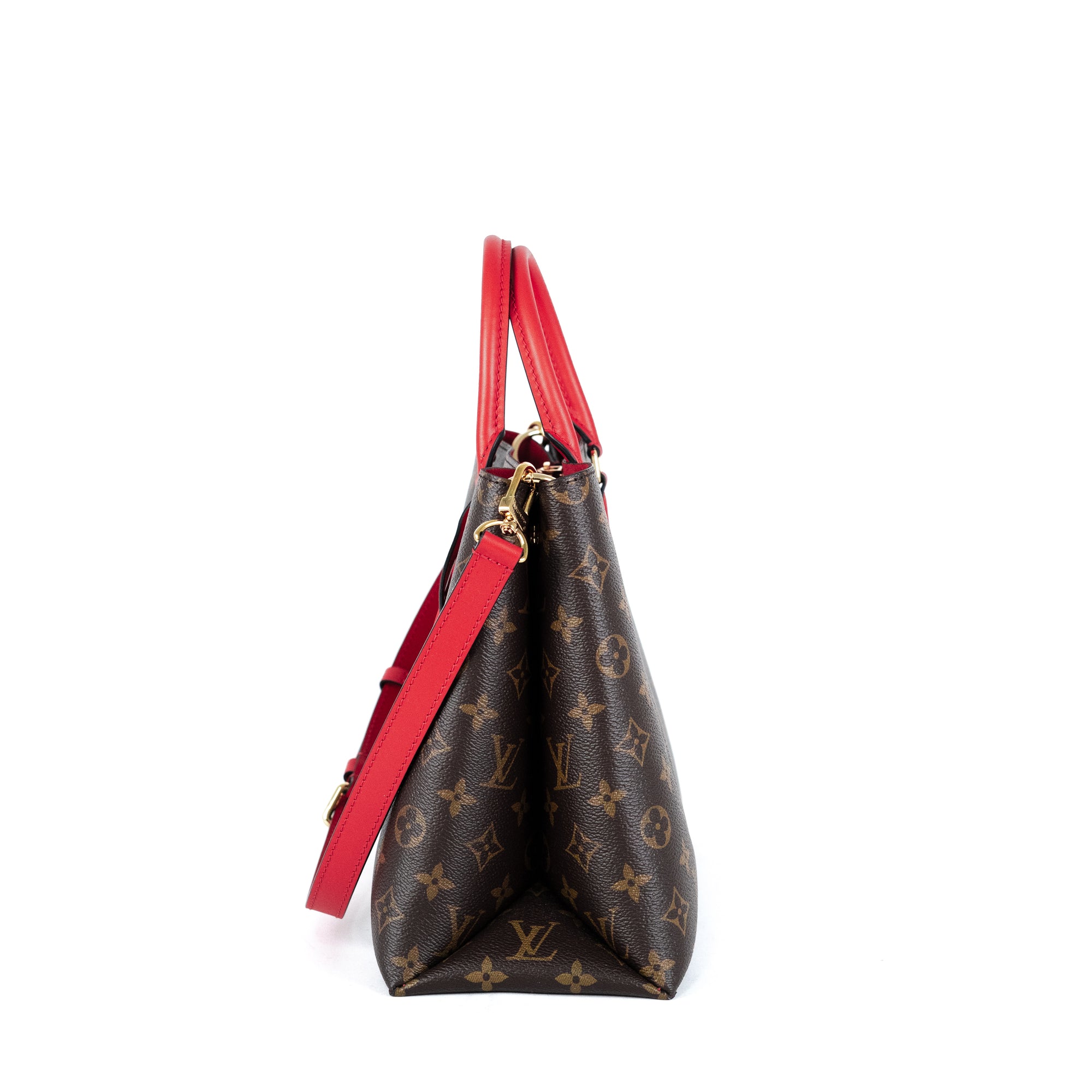 Louis Vuitton LV Blossom MM Tote Bag Grey Leather ref.828009 - Joli Closet