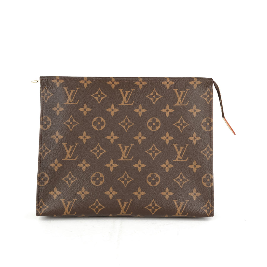 LOUIS VUITTON Monogram Vernis Sunset Boulevard Clutch Handbag in Amarante -  GHW