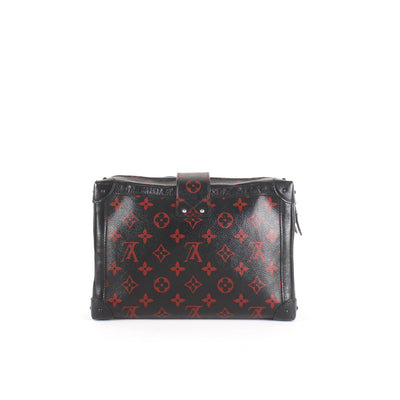 Louis Vuitton Black & Red Monogram Infrarouge Canvas Soft Petite