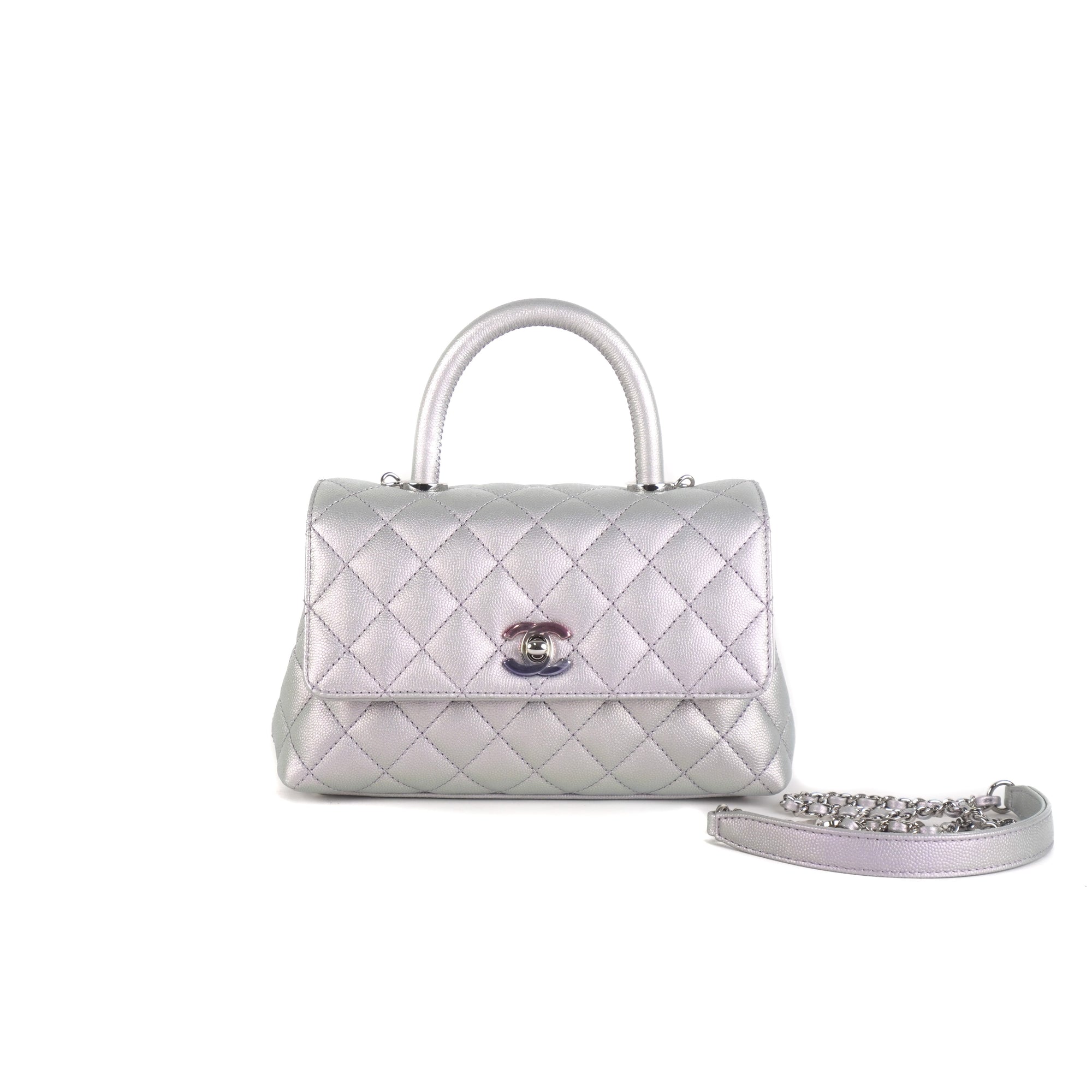 Chanel Coco Handle Flap Small/Mini Bag Black - THE PURSE AFFAIR