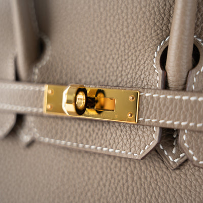 Hermes Birkin 25 Swift Etoupe - Z Stamp (2021)) - THE PURSE AFFAIR