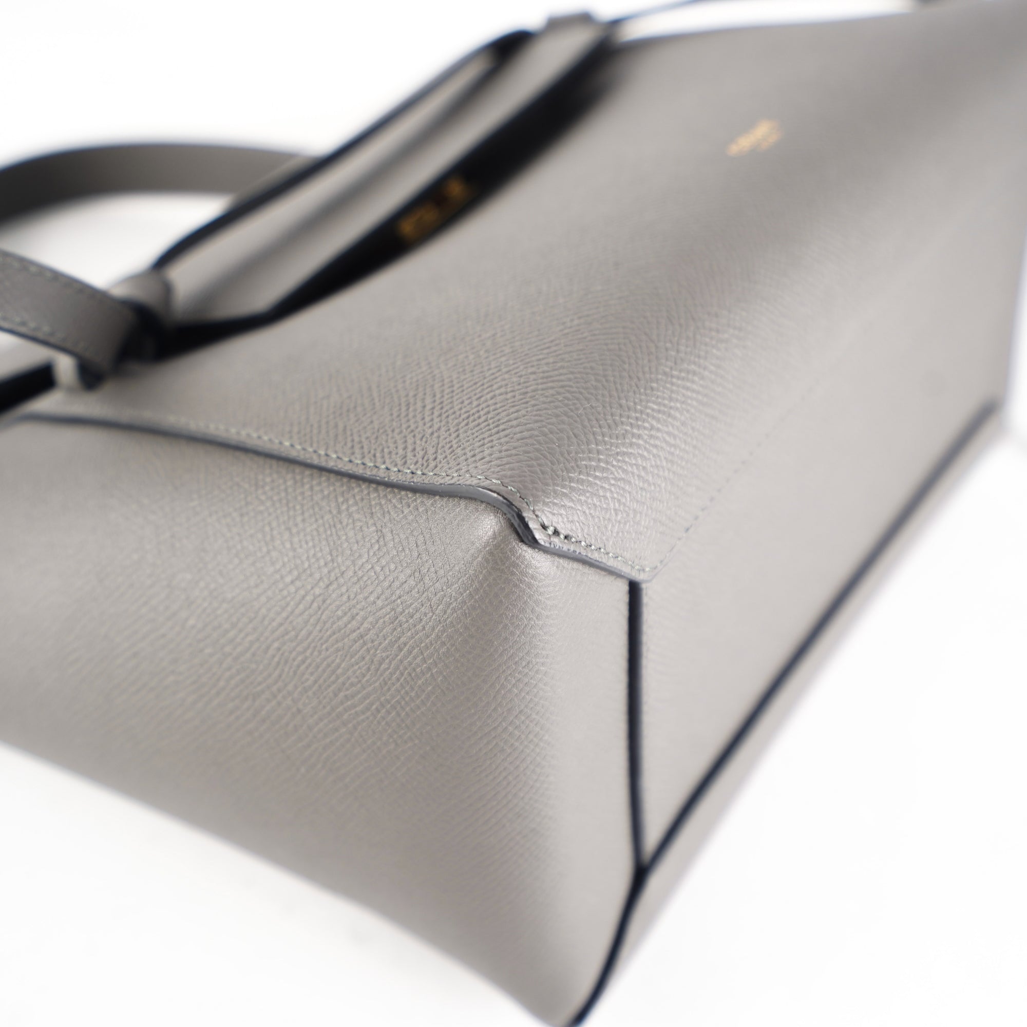 Celine Grey Grained Calfskin Micro Belt Bag - modaselle