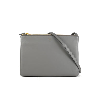 Shop CELINE Trio Bag grey