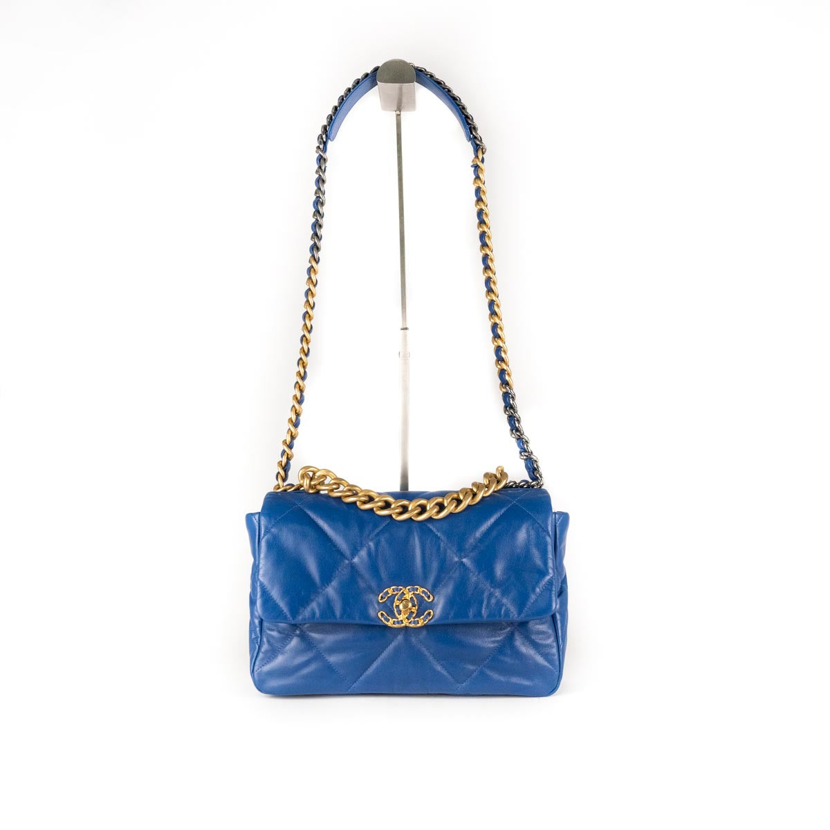 Chanel 19 Large Flap Bag C1161-blue