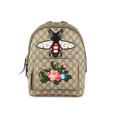 Gucci Techco Black Canvas Backpack - THE PURSE AFFAIR