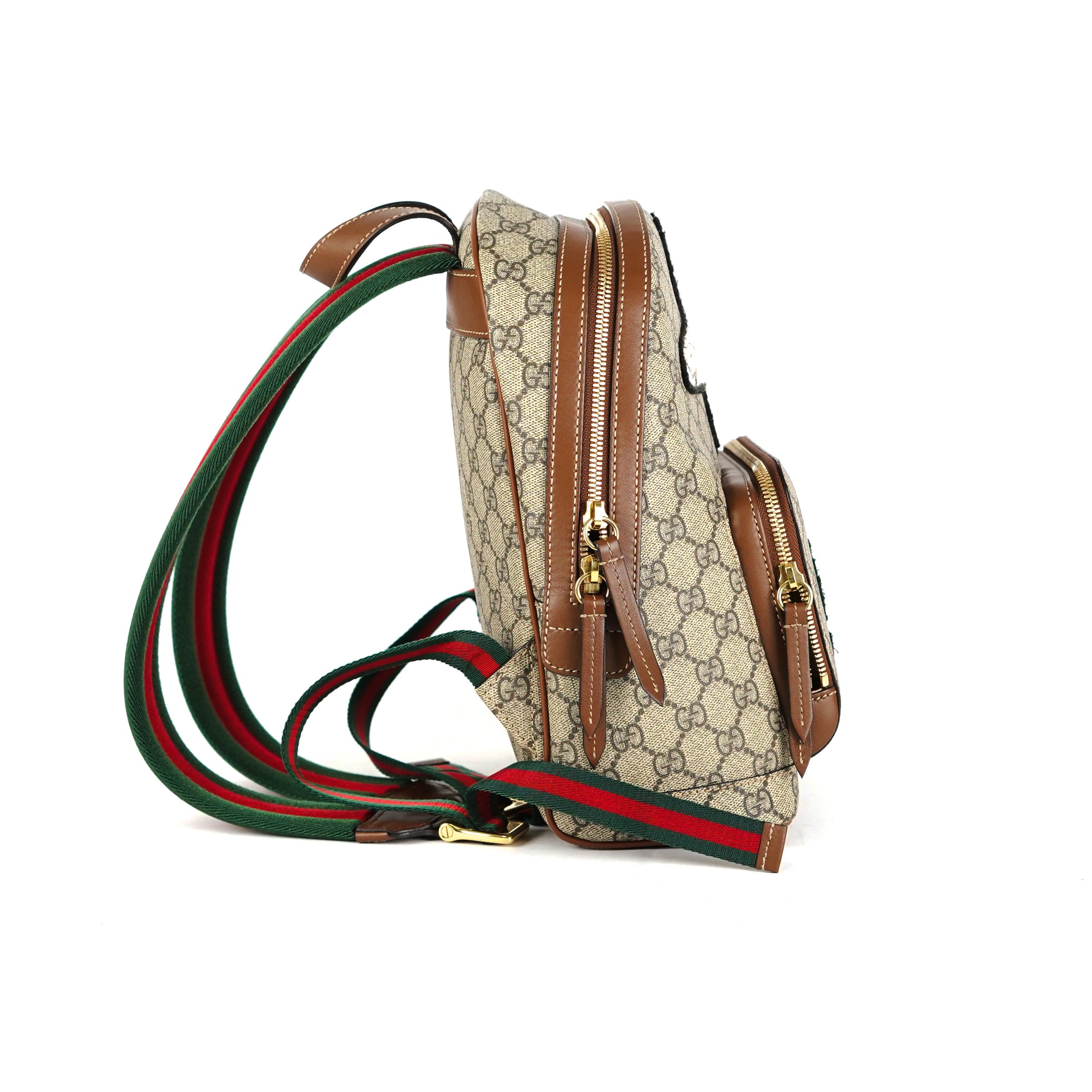 Gucci Beige/Ebony Coated Canvas Supreme Ophidia Small Backpack Bag -  Yoogi's Closet
