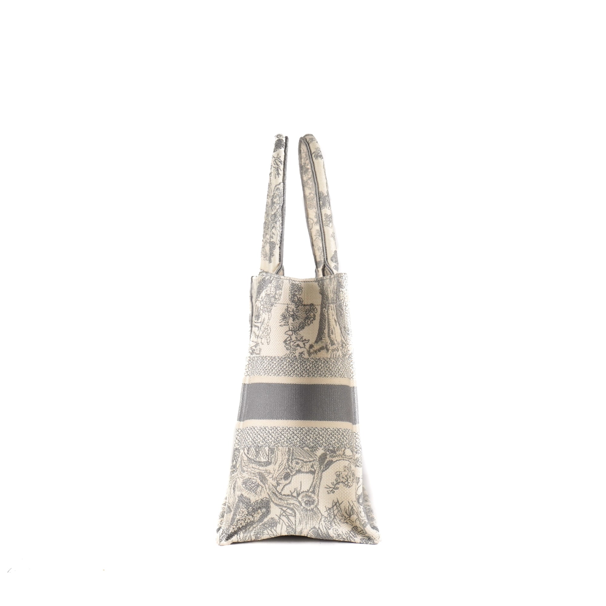 Mini Dioriviera Dior Book Tote Phone Bag Gray and Pink Toile de