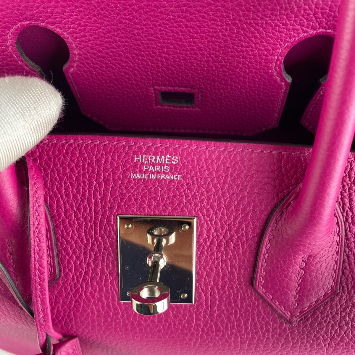 Birkin 30 Togo Rose Pourpre A Stamp Palladium Hardware, Our New Arrivals!  ** In-store & online shop @Orchard. 💯 Authenticity Guaranteed. **  Reputable reseller with professional photos & services since 2003.