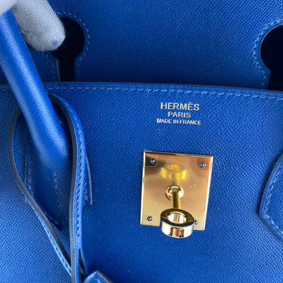 Hermes Birkin 30 Deep Blue Veau Madame Gold Hardware #D - Vendome Monte  Carlo