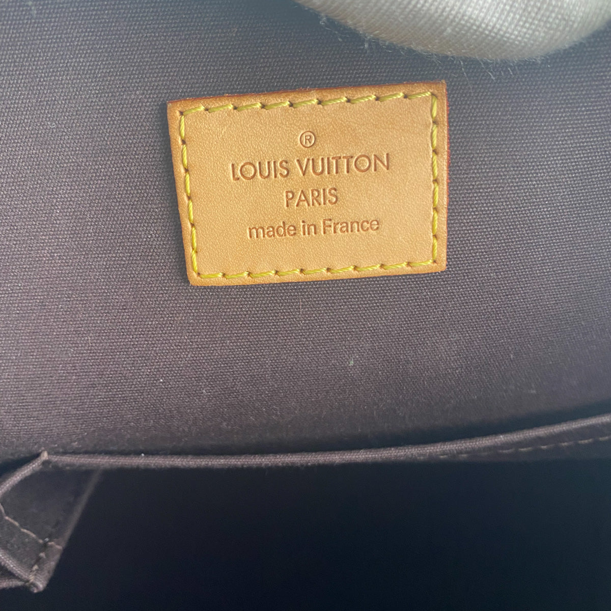 Louis Vuitton Amarante Monogram Vernis Bellevue GM