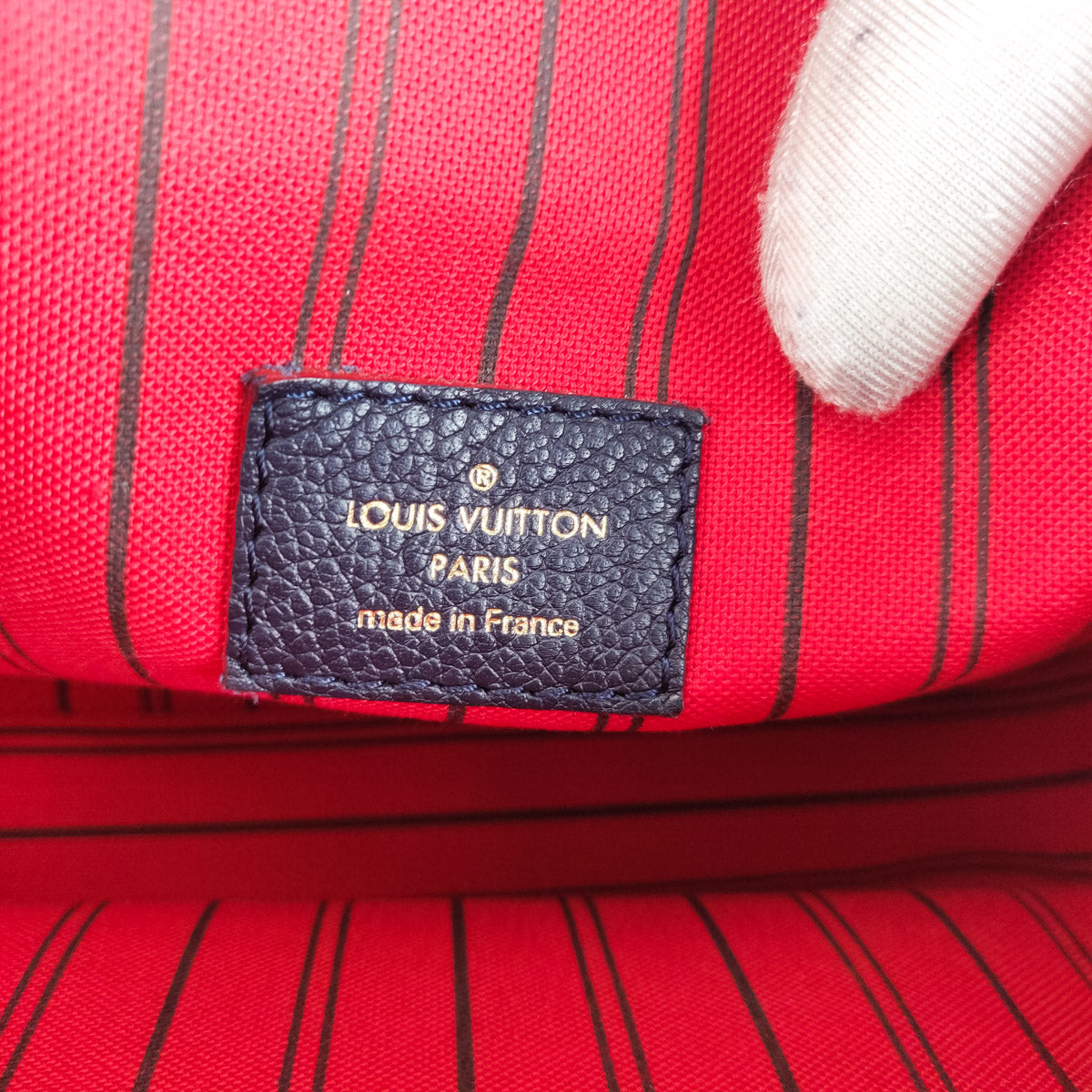 Louis Vuitton Pochette Metis Monogram Empreinte Navy Marine Rouge - THE  PURSE AFFAIR