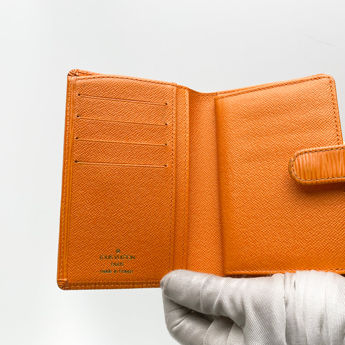 Louis Vuitton // Orange Epi Leather French Wallet – VSP Consignment