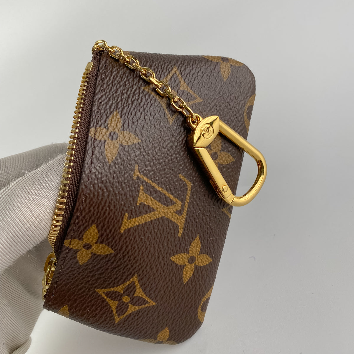 Louis Vuitton Rare Vintage First Edition Monogram Pochette Cles Key Pouch  111lv24