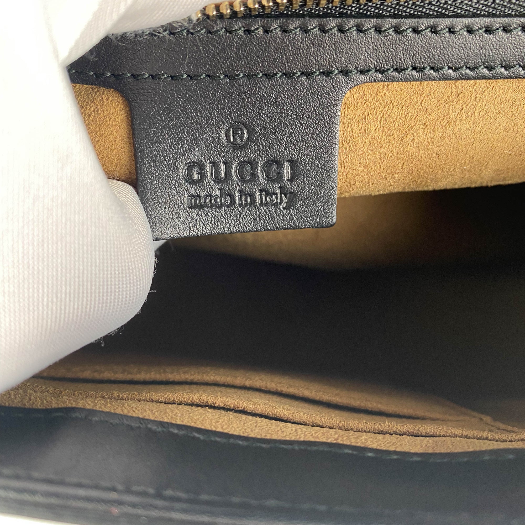 Gucci Padlock Bag Large Monogram/Black  Secondhand Gucci Bags - THE PURSE  AFFAIR