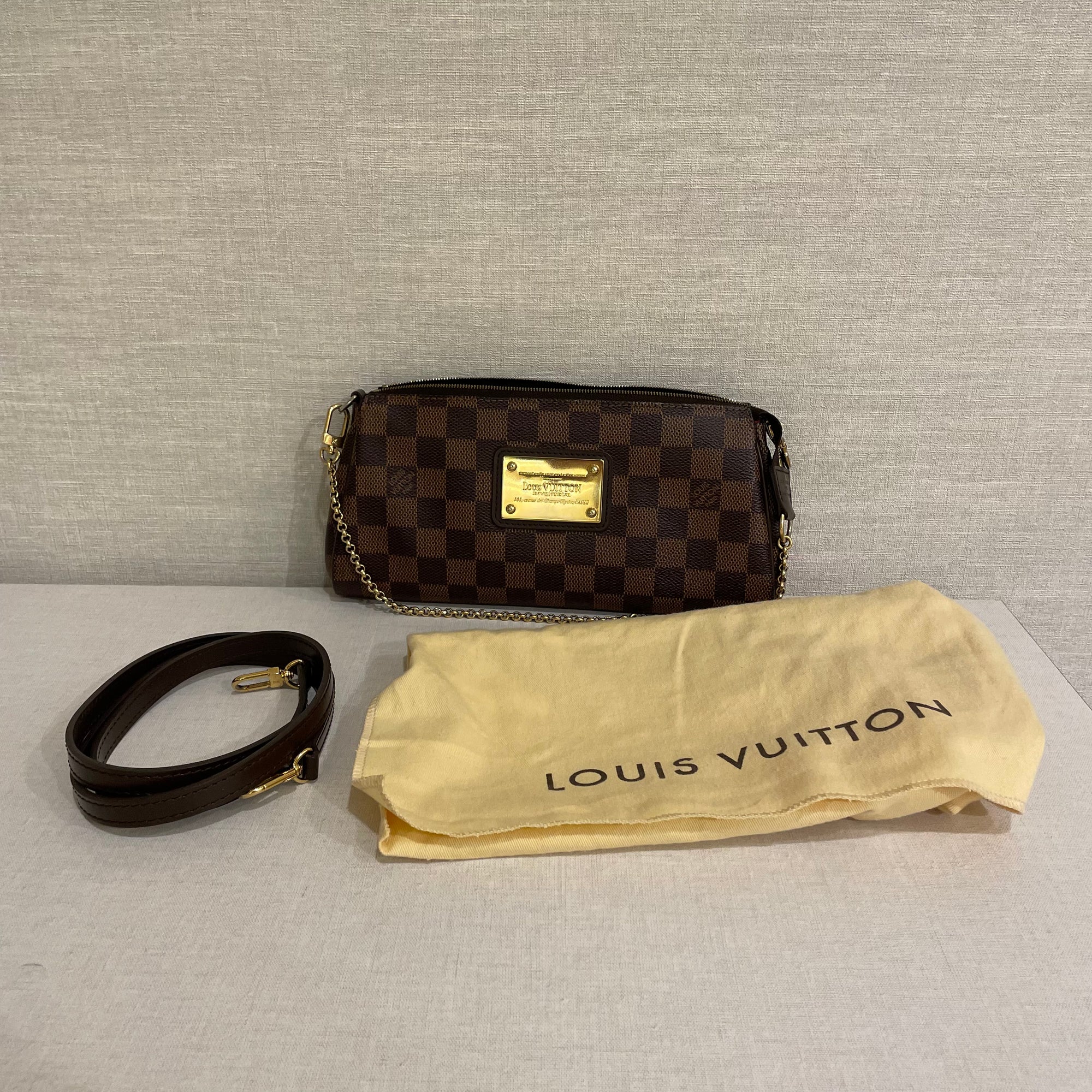 Louis Vuitton Eva Damier Ebene 2way Clutch ○ Labellov ○ Buy and