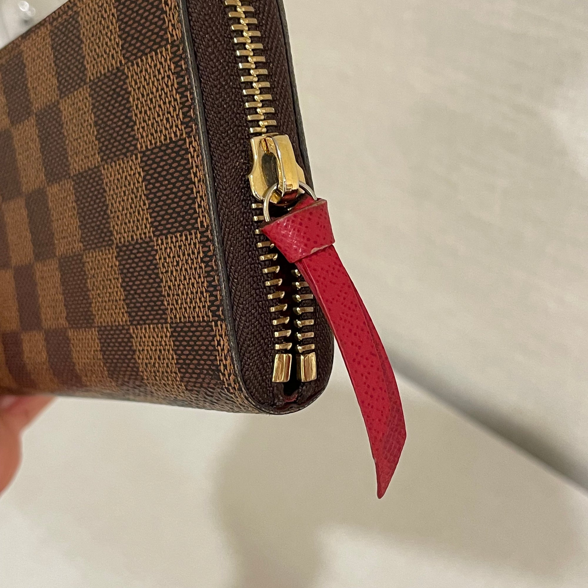 Clemence cloth wallet Louis Vuitton Brown in Cloth - 24978588