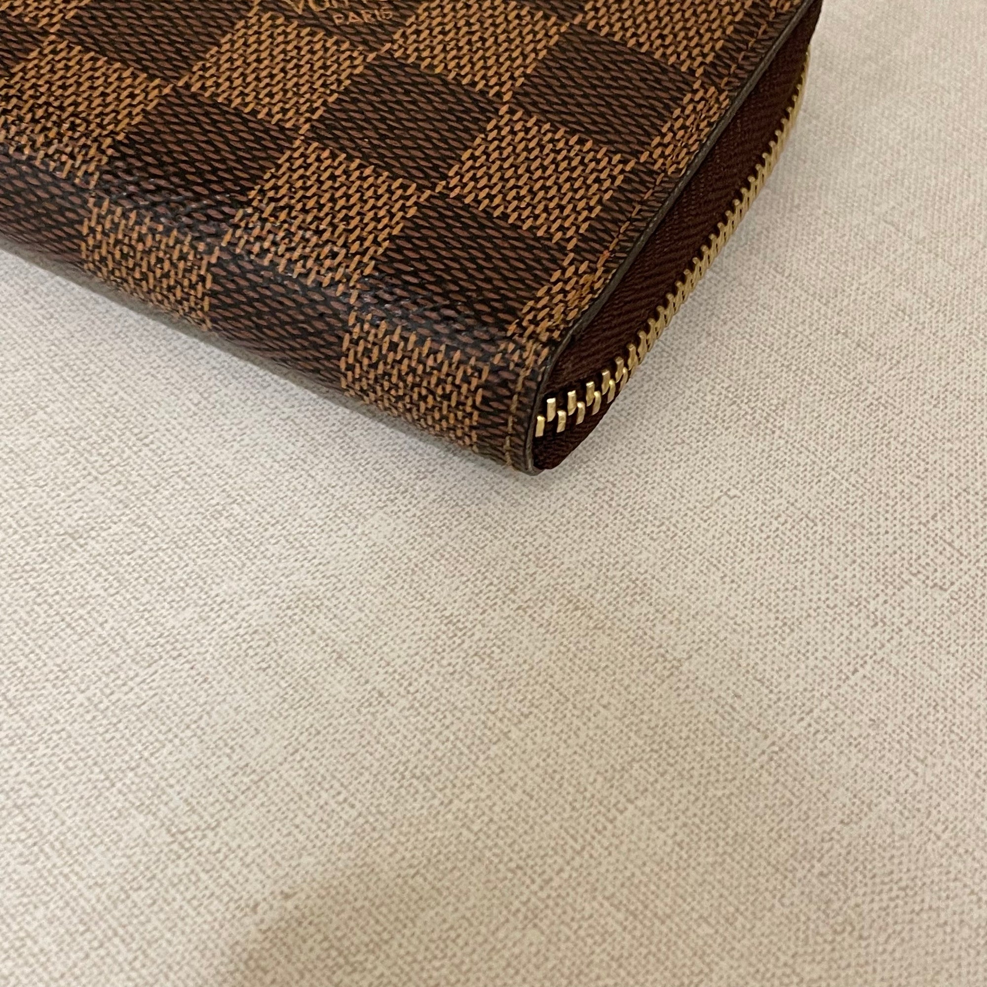 Louis Vuitton Womens Clemence Wallet Damier Ebene – Luxe Collective