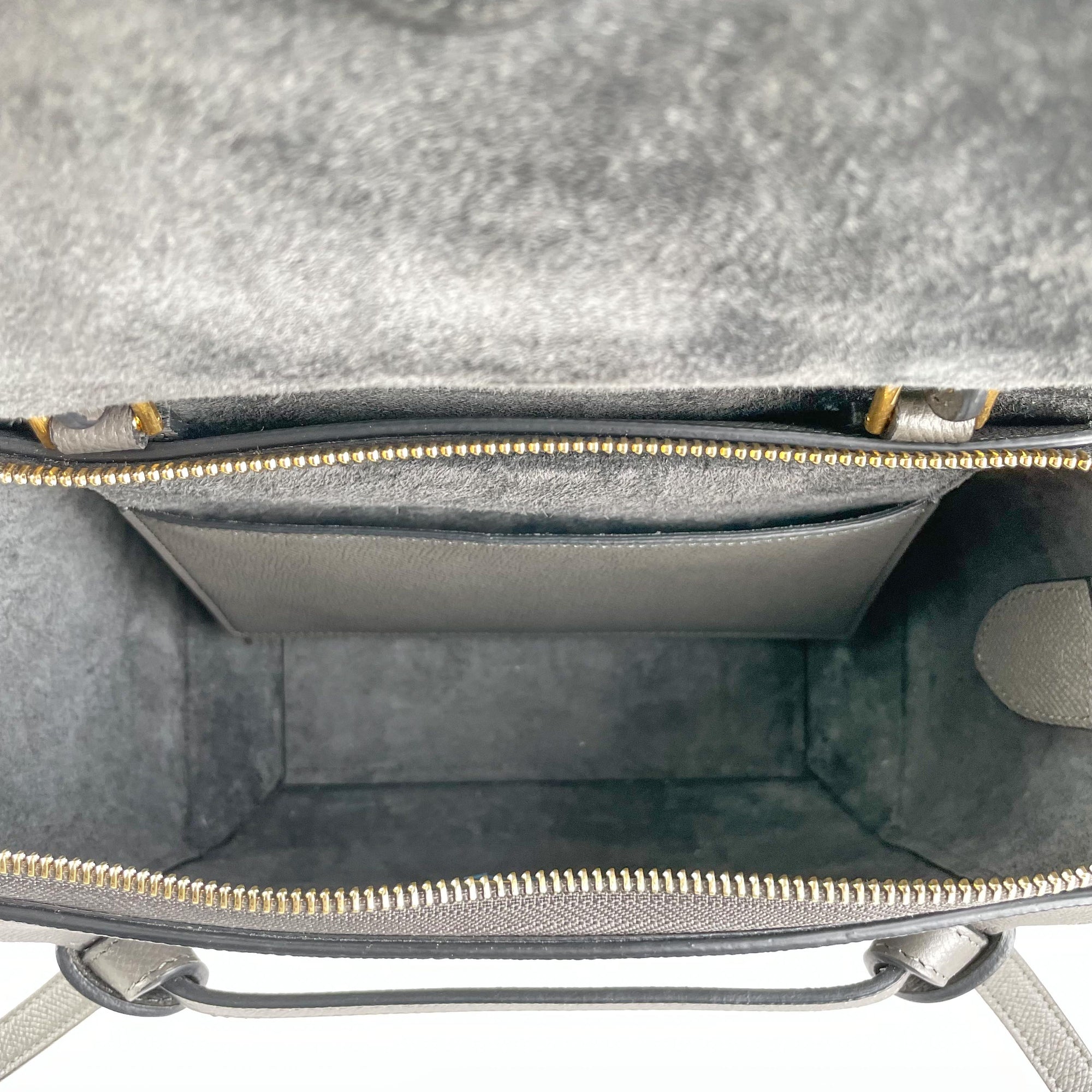 Celine Micro Belt Bag Grained Calfskin Burgundy - THE PURSE AFFAIR