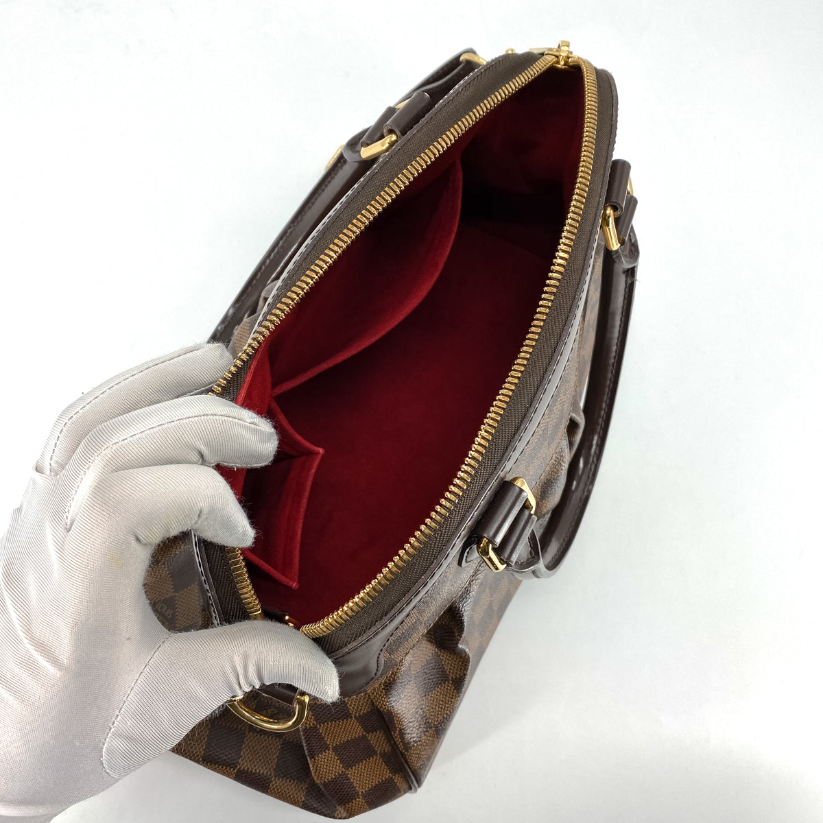 Louis Vuitton Uzes Damier Ebene Shoulder Bag 001-062-00047, Lumina Gem