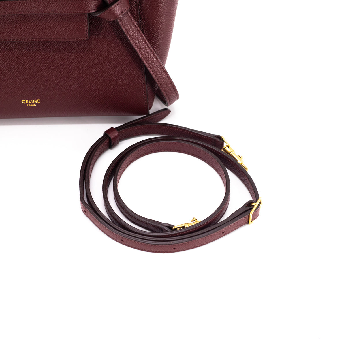 Celine Pico Belt Bag - Burgundy Handle Bags, Handbags - CEL260502