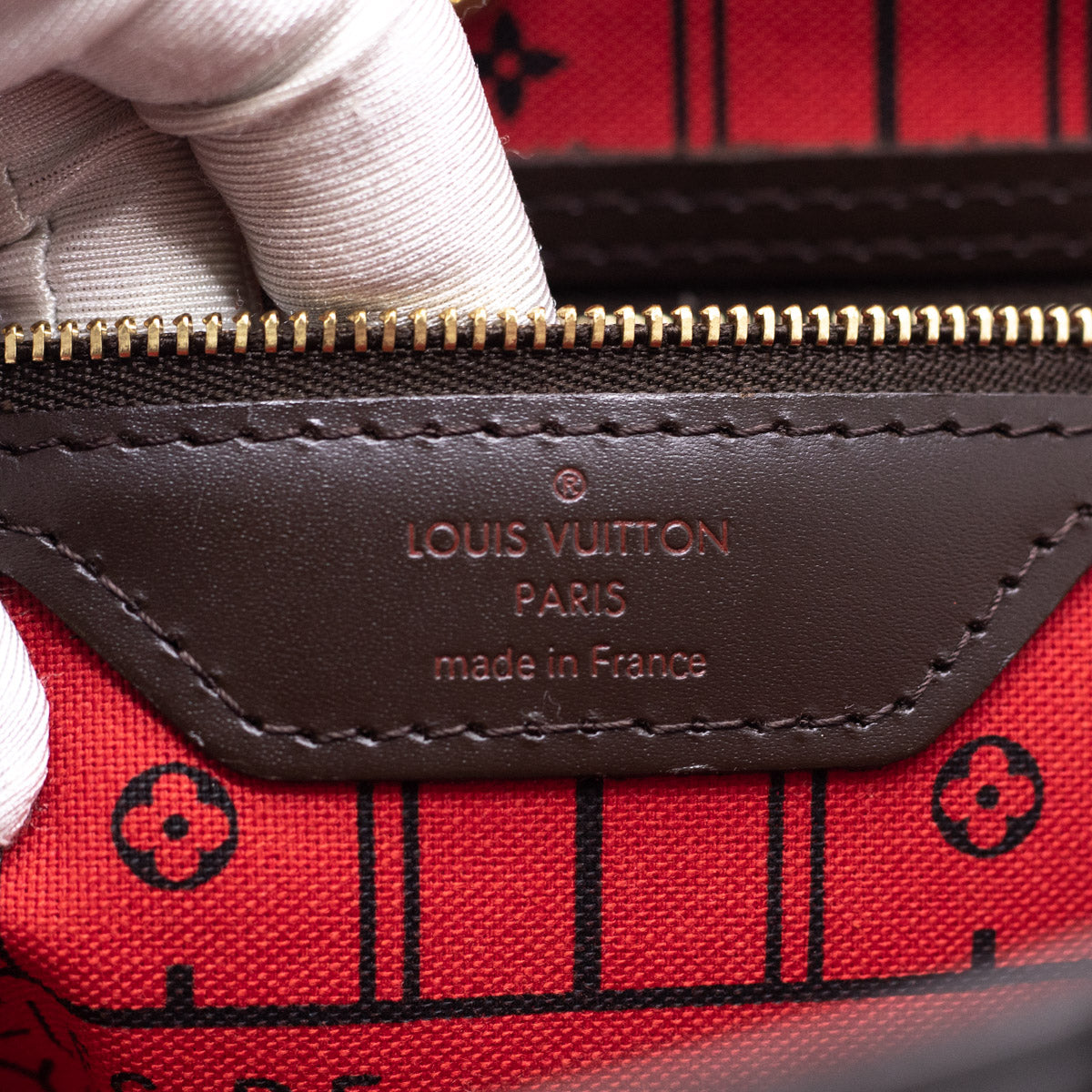 Louis Vuitton Neverfull MM Pouch Only Damier Ebene - THE PURSE AFFAIR