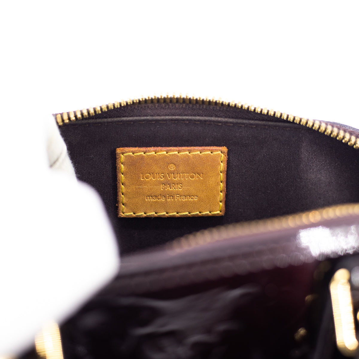 Louis Vuitton LV Alma BB Monogram Vernis Leather M44389 Noir