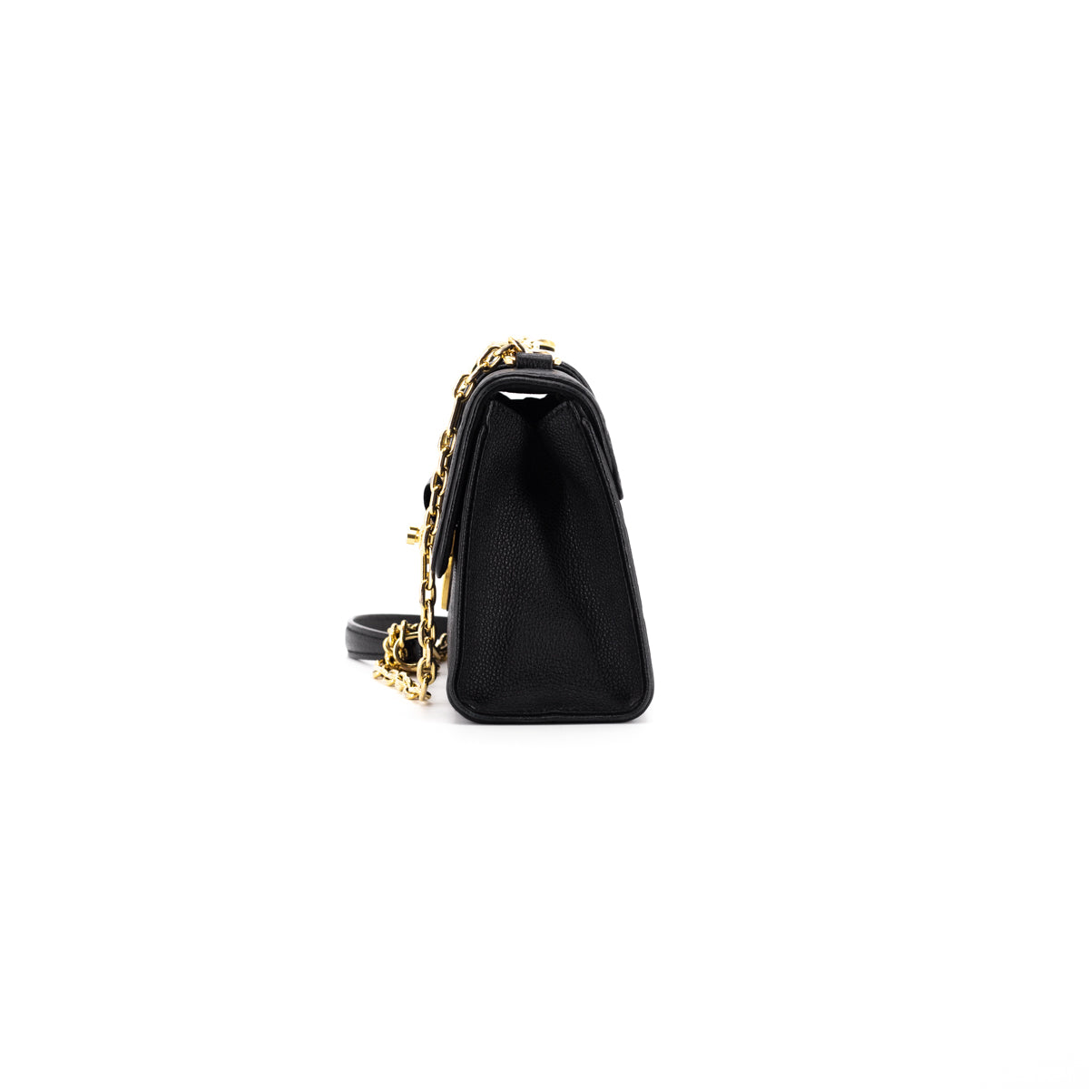 Louis Vuitton Saint Sulpice Handbag Monogram Empreinte Leather PM Black  22175471