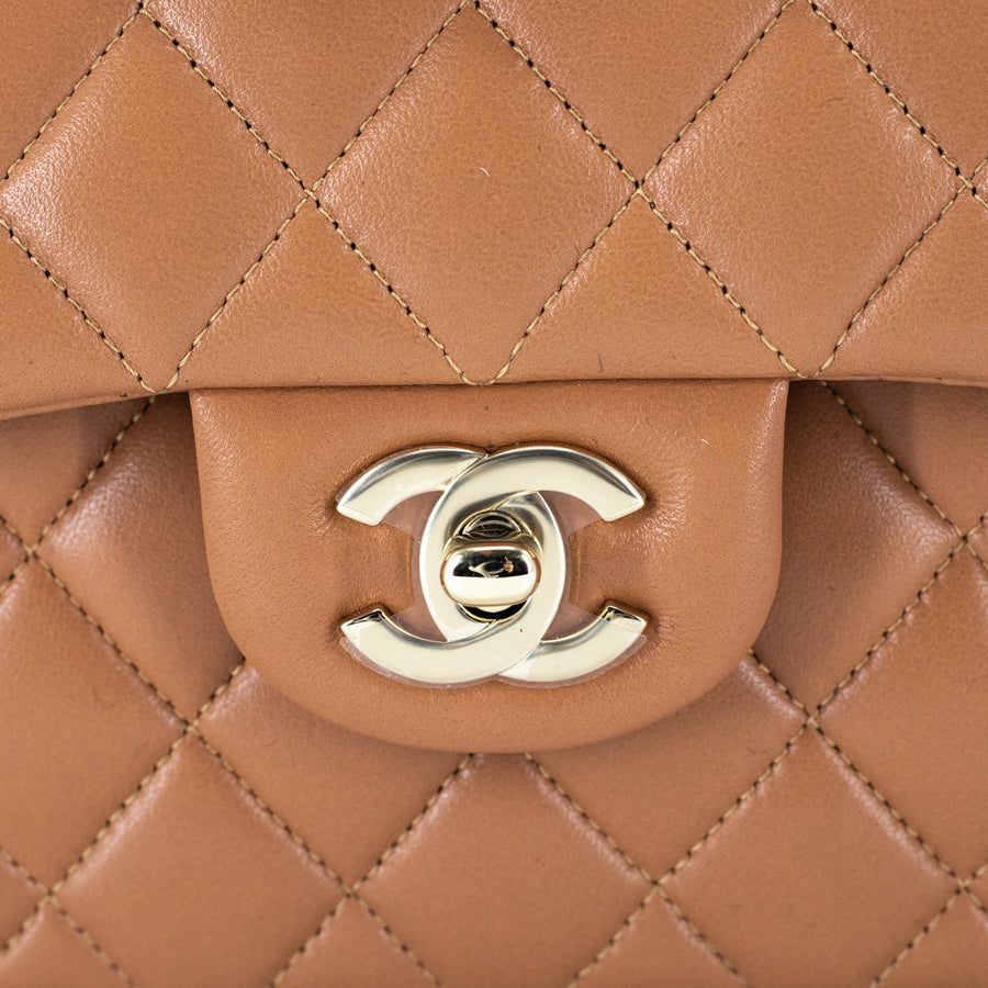 Chanel Small Quilted Business Affinity Caviar Caramel - THE PURSE AFFAIR