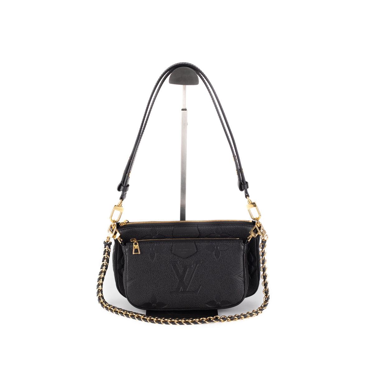 Pochette accessoire cloth handbag Louis Vuitton Black in Cloth - 18329719