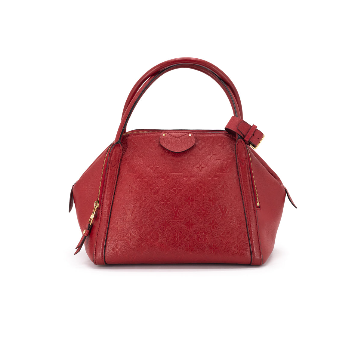 Louis Vuitton Marais Handbag Monogram Empreinte Leather MM Red