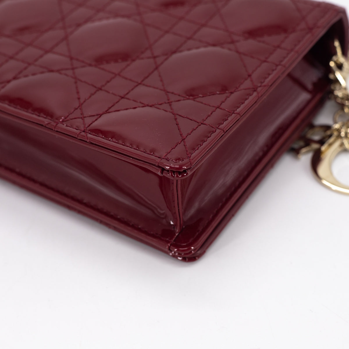 Lady dior leather wallet Dior Red in Leather - 23767447