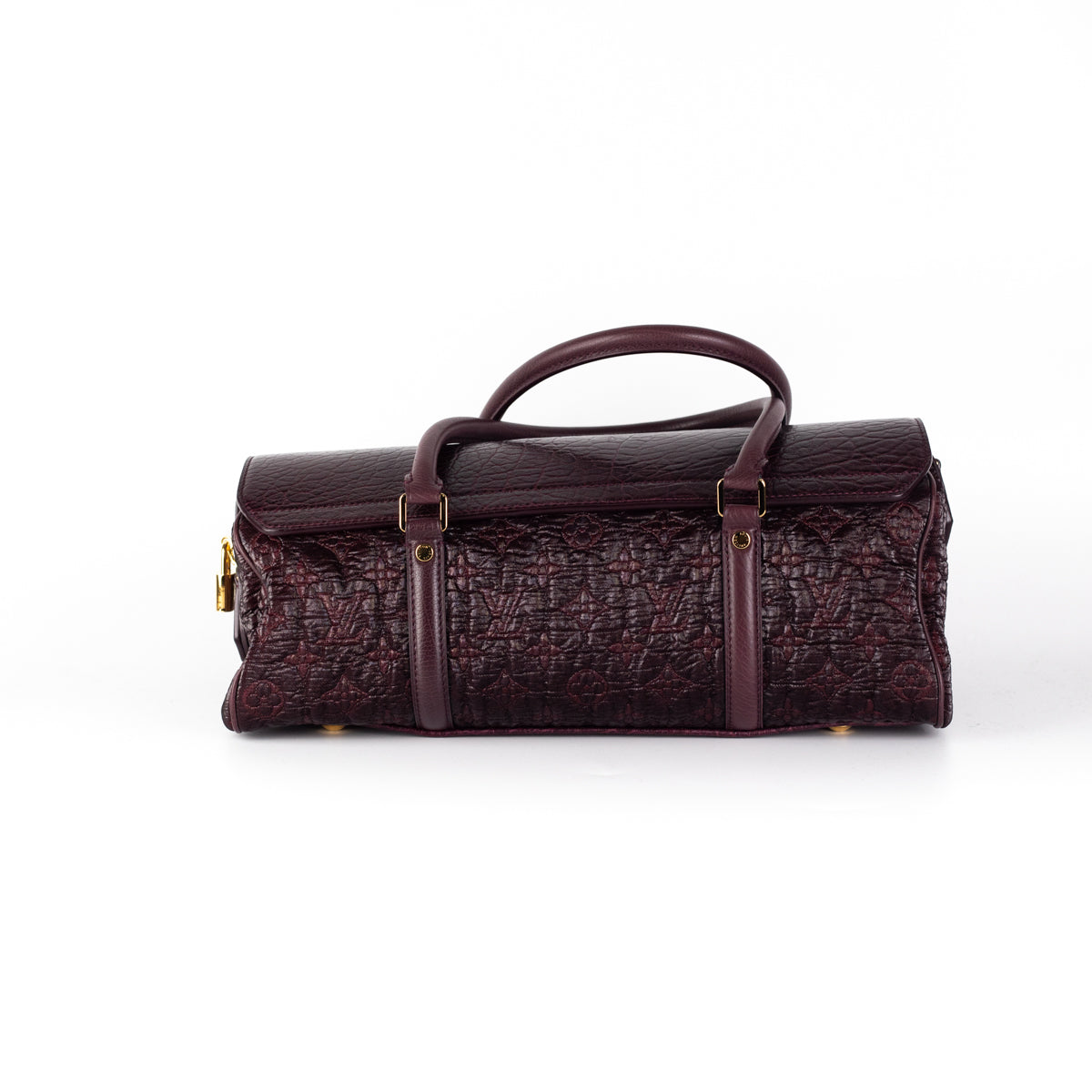 Bag Louis Vuitton Burgundy in Cotton - 37908083