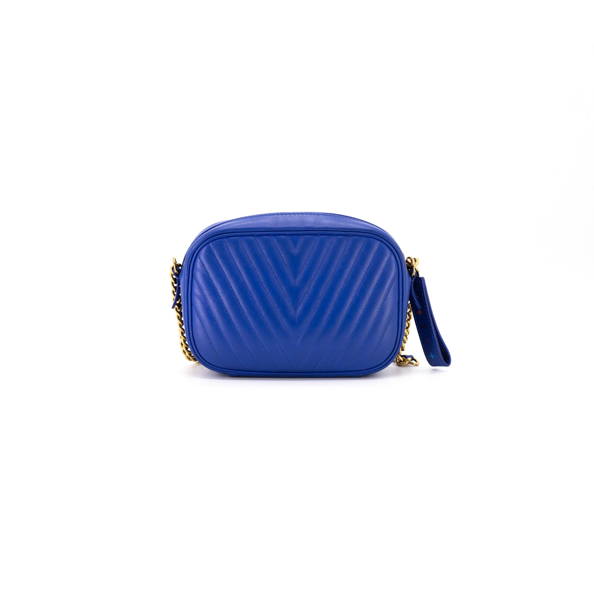Louis Vuitton New Wave Chain Shoulder Bag Embroidered Monogram Denim N   Mightychic