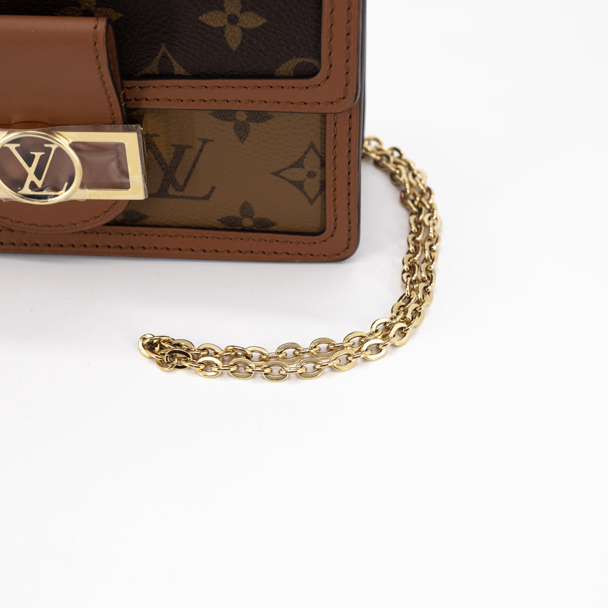 LV Louis Vuitton dauphine chain wallet Bag reverse monogram