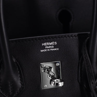 Hermes Birkin 25 Noir - PRICE IN DESCRIPTION - THE PURSE AFFAIR