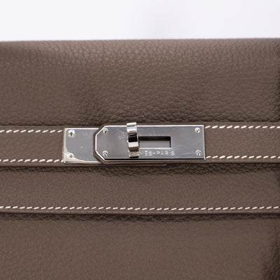 Hermes Kelly 32 Etoupe - T Stamp - THE PURSE AFFAIR