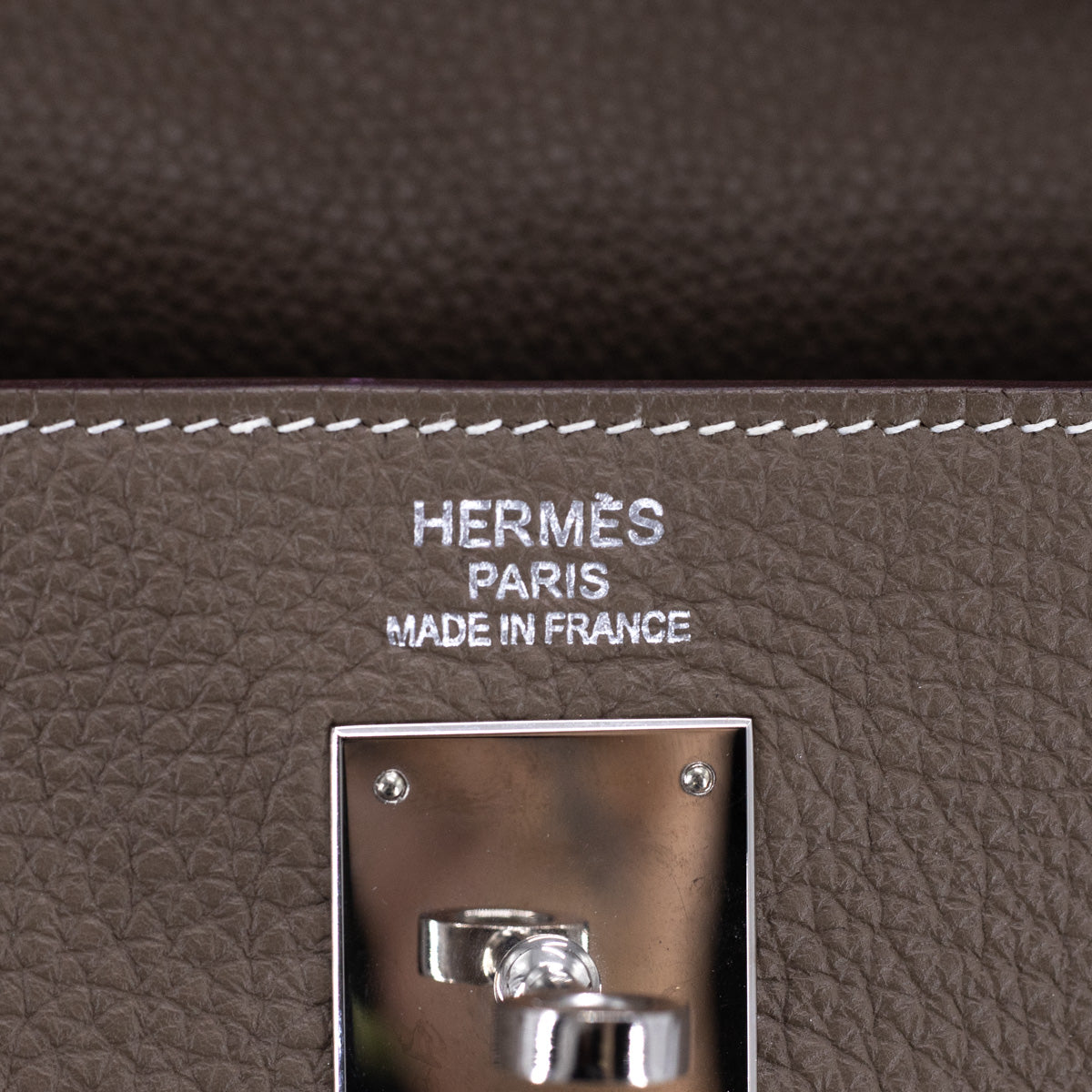 Hermes Kelly 32 Etoupe - T Stamp - THE PURSE AFFAIR