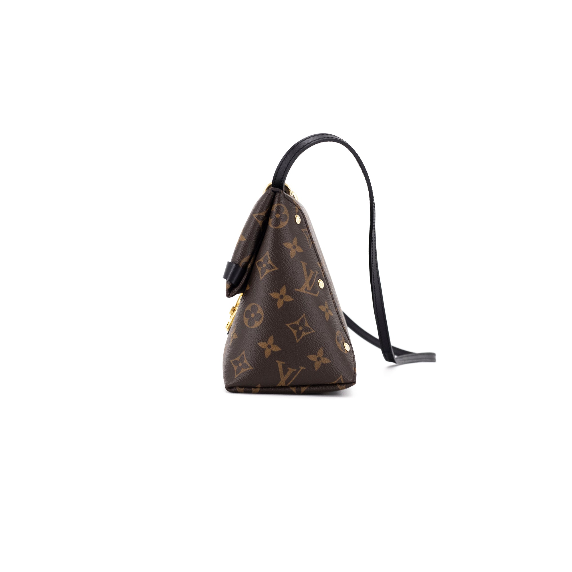 M44130 Louis Vuitton 2017 Premium Monogram Canvas Triangle Softy Handbag