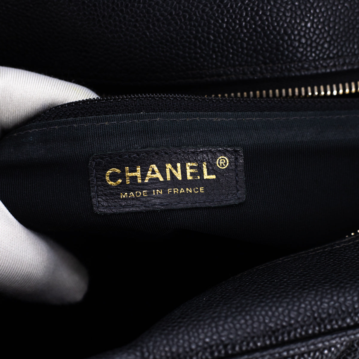 Chanel Matelasse Hand Boston Bag Caviar Black - THE PURSE AFFAIR