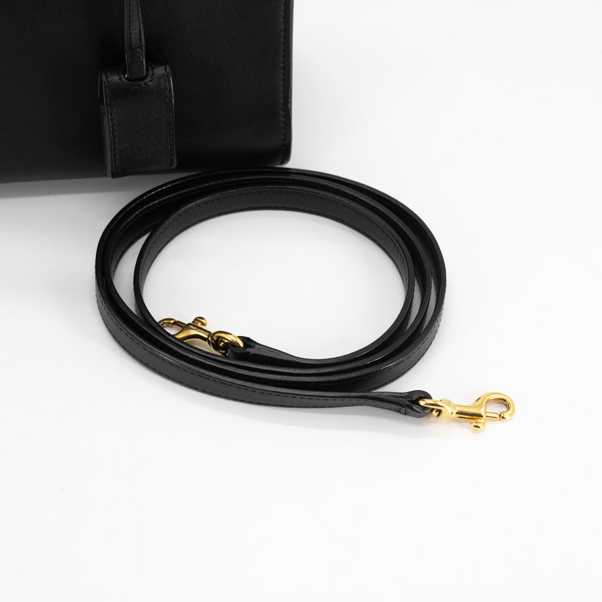 Saint Laurent Sac De Jour Nano Black/White - THE PURSE AFFAIR