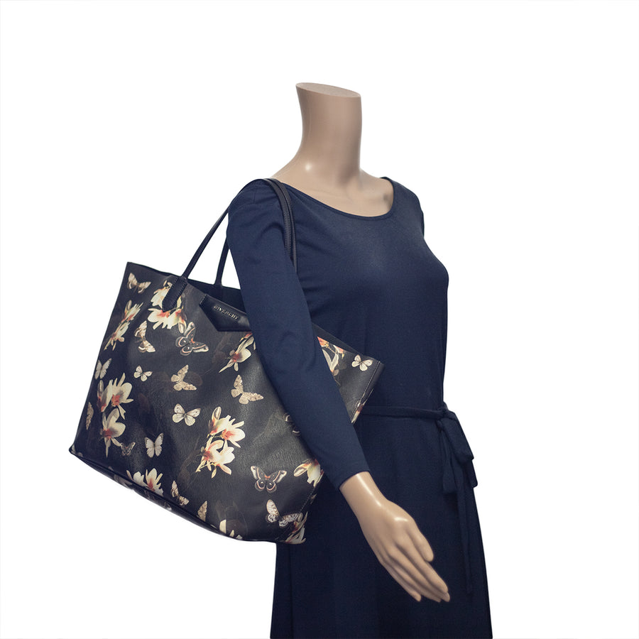 Givenchy Magnolia Floral Antigona Tote Black - THE PURSE AFFAIR