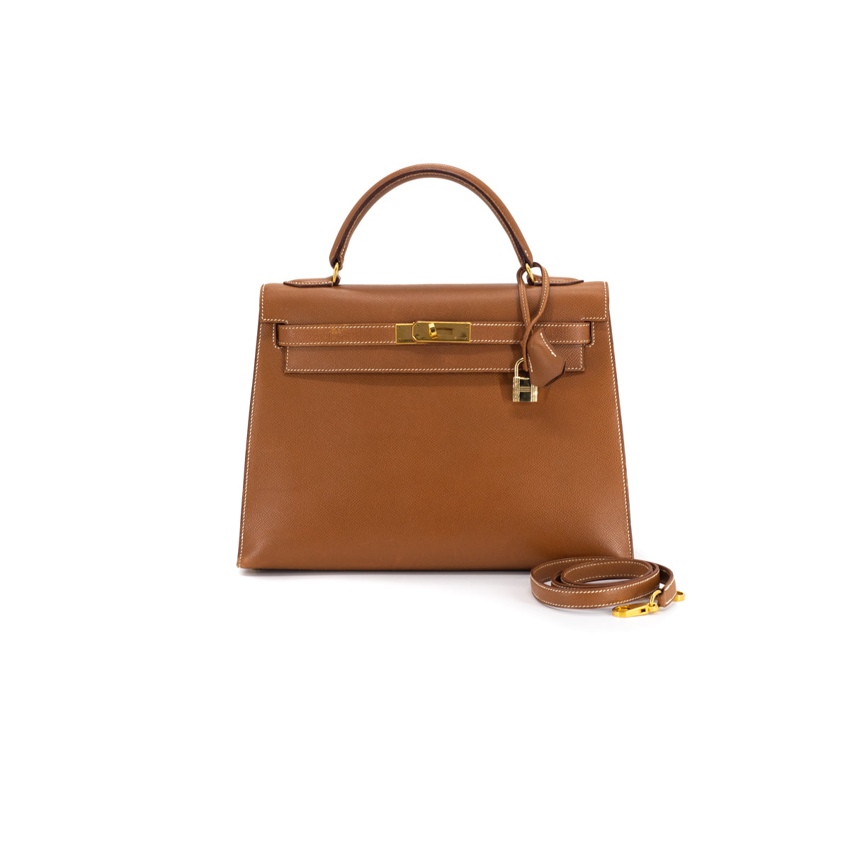 Shop HERMES Kelly 【HERMES】Kelly To Go Epsom Gold Silver Hardware Z Stamp by  Aplus2020