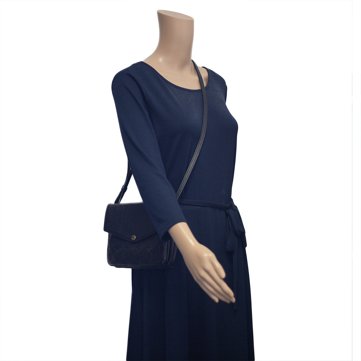 Louis Vuitton Monogram Empreinte Twice Bag - Blue Crossbody Bags