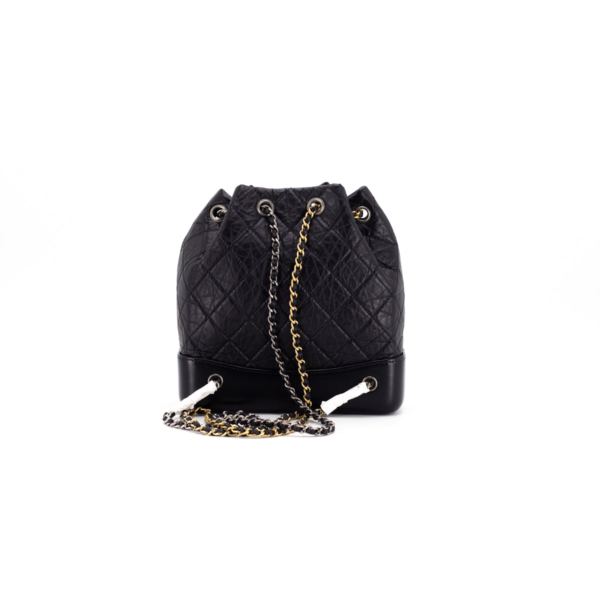 Chanel Beige And Black Quilted Aged Calfskin Gabrielle Backpack Gold,  Silver And Ruthenium Hardware, 2018 Available For Immediate Sale At  Sotheby's